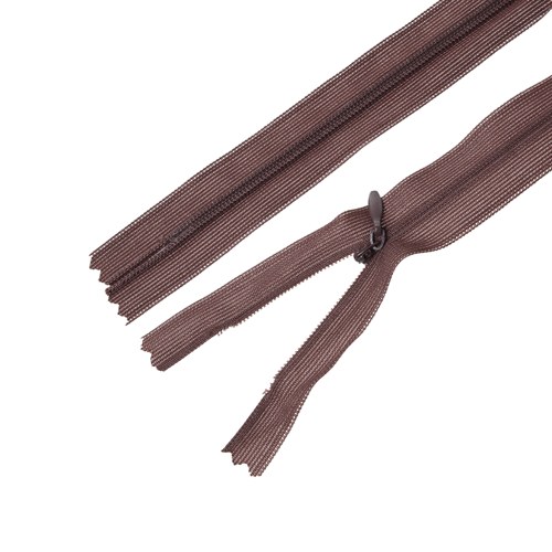 Zip / zdrhovadlo 25 cm - hnědá — foto 2
