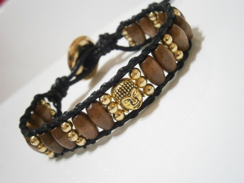 Wrap náramek s Buddhou - Unisex — foto 2