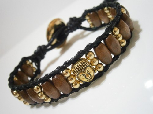 Wrap náramek s Buddhou - Unisex — foto 3