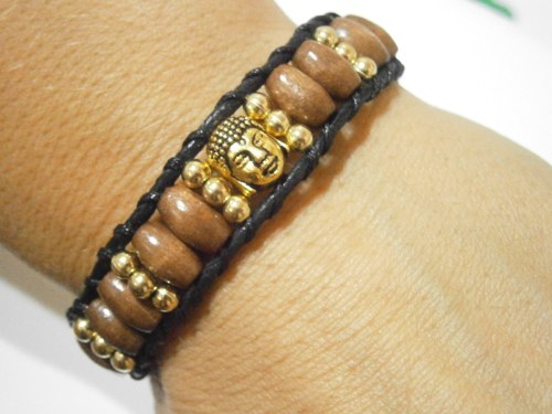 Wrap náramek s Buddhou - Unisex — foto 5