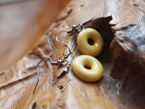 Keramické náušnice - donuty — foto 2
