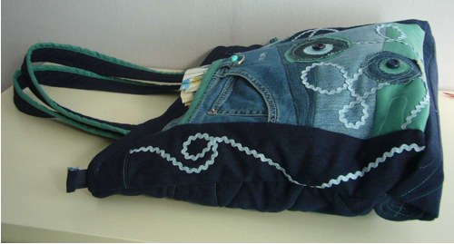 Crazy jeans patchwork - kabela — foto 3