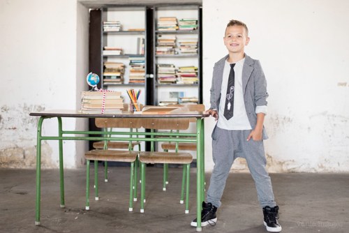 Tričko s kravatou-School time — foto 4