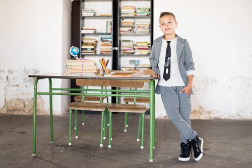 Tričko s kravatou-School time — foto 2