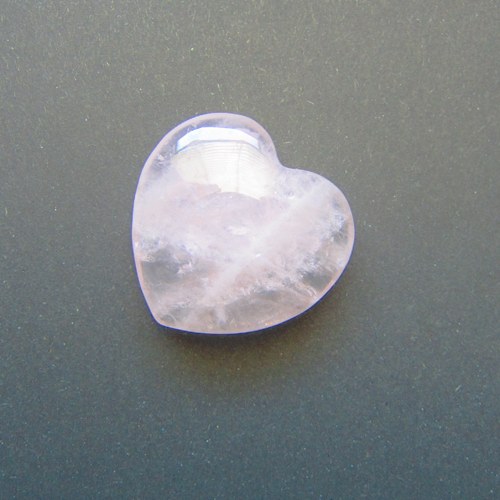 Srdce růženín ploché, 4 cm — foto 2