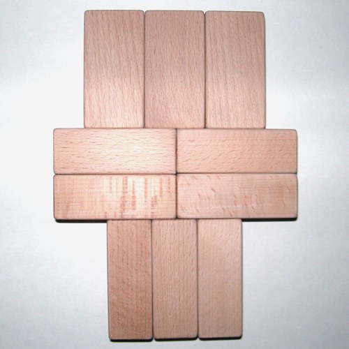 Dřevěné kostky na hraní 3x4x8 — foto 2