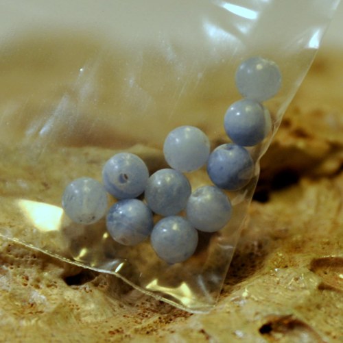 341. Chalcedon kuličky 4,5 mm / 5ks — foto 2