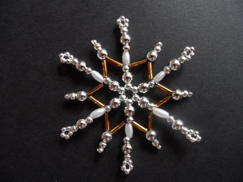 Sněhová vločka - 6,5 cm — foto 3