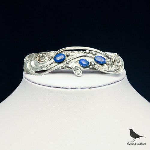 Modropoupě (Lapis lazuli)-spona do vlasů — foto 3