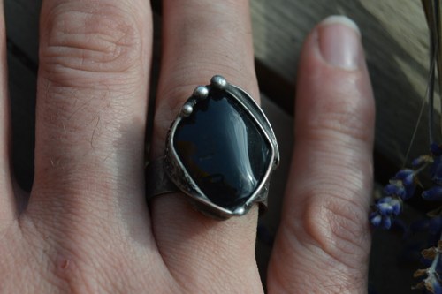 Obsidinánový prstýnek — foto 2