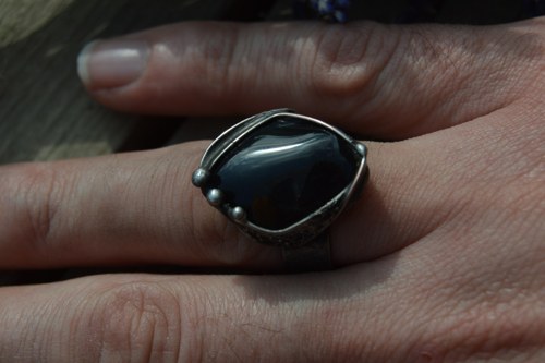 Obsidinánový prstýnek — foto 5