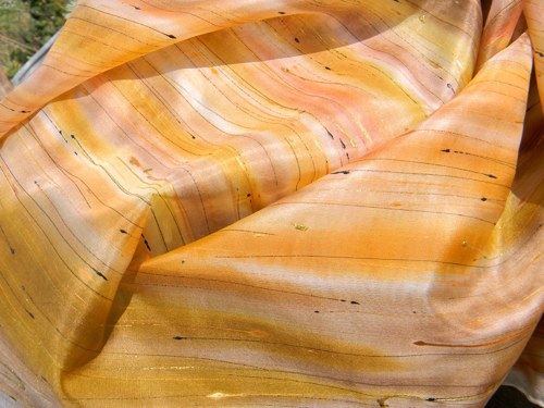 Barevný déšť /hedvábná šála 35x130cm/ — foto 5