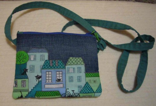 Crazy patchwork - džínová taštička — foto 2