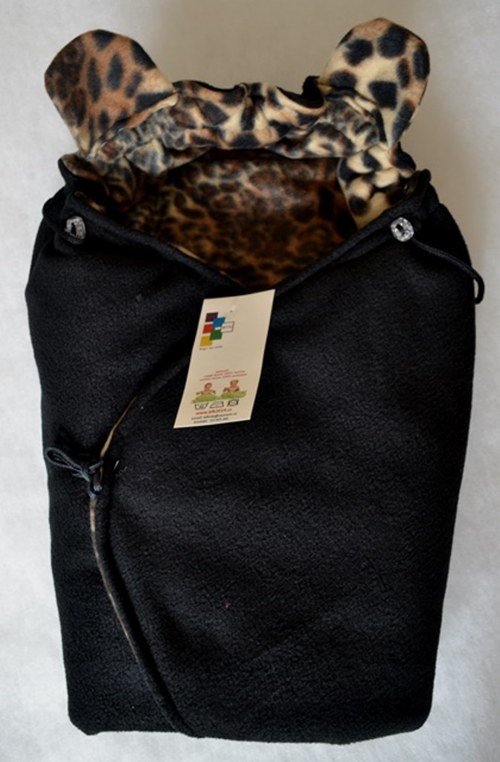 Oboustranný fusak leopardík + deka 2v1 — foto 2