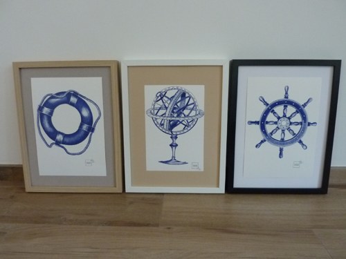 Globus - autorská ilustrace A4 — foto 3
