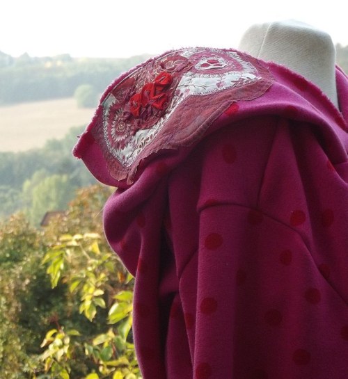 Šípkový keř...mikina / šaty / tunika — foto 6