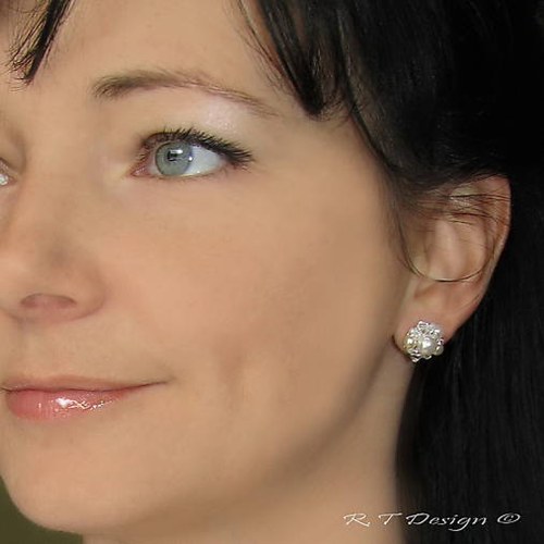 Náušničky TYRKYS & ČOKOLÁDA — foto 3