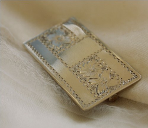 Podlouhlá Ag brož - bez monogramu — foto 4