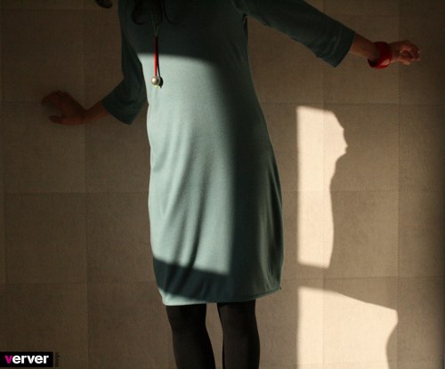 Šaty "holubí modř" (M) — foto 4