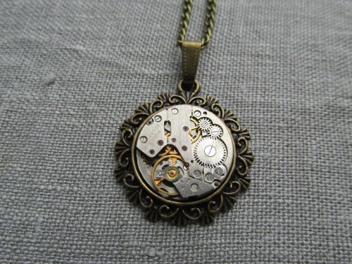 Květy......steampunkový přívěsek — foto 2