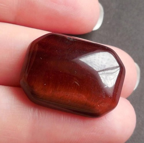 Býčí oko - kabošon (25 x 18 mm) — foto 4