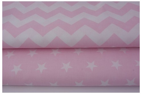 Bavlněná látka : Chevron pink — foto 2