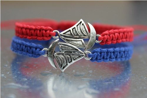 Zakotvíme spolu...? ;) Náramek macramé — foto 3