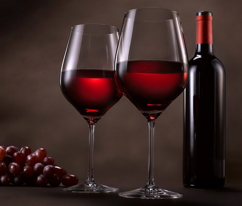 Náušničky RED WINE — foto 3