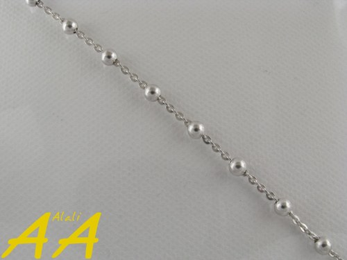 Stříbrné kuličky, jak perličky - 40cm — foto 2