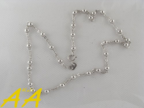 Stříbrné kuličky, jak perličky - 40cm — foto 3