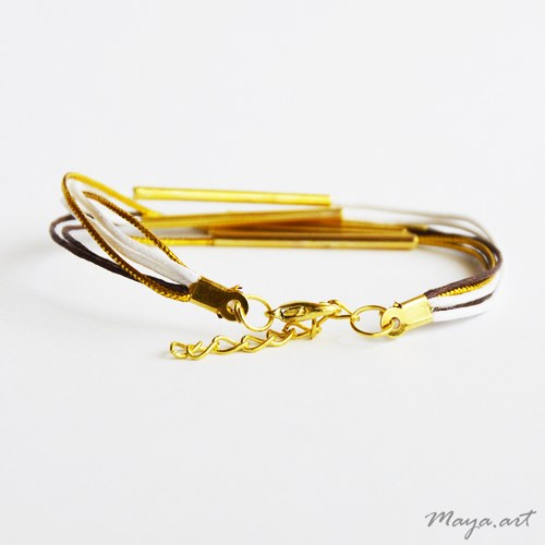 Zlatohnědý náramek "SIMPLE BRACELET" — foto 2