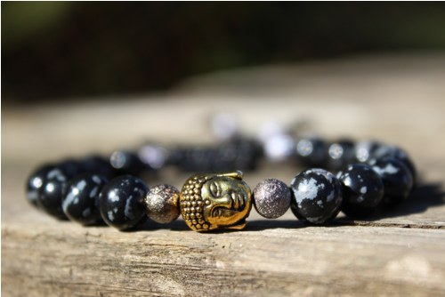 Energický náramek: Obsidián & Buddha — foto 6