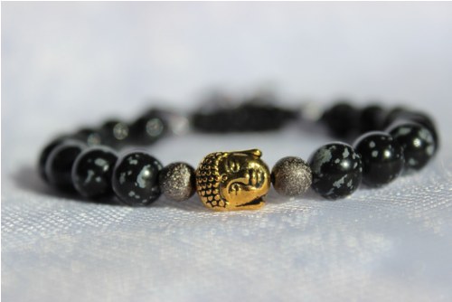 Energický náramek: Obsidián & Buddha — foto 5