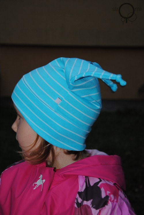 Dětská čepice tyrkysová 1-2 roky — foto 2