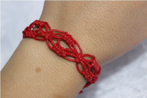Motýlí.. Náramek macramé/shamballa — foto 3