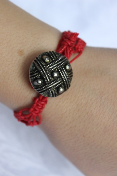 Motýlí.. Náramek macramé/shamballa — foto 5