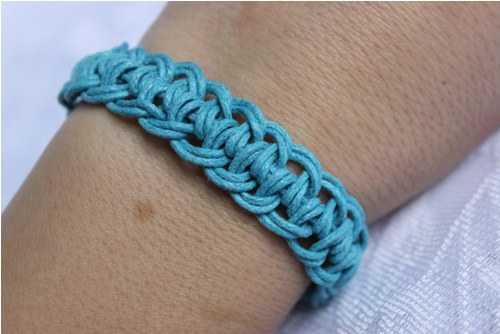 Tyrkysáček.. Náramek macramé/shamballa — foto 4