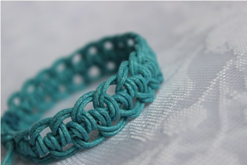 Tyrkysáček.. Náramek macramé/shamballa — foto 6