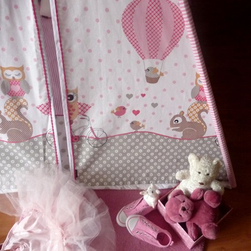 Teepee Sovičky 2 (stan,tyče,deka,králíci,girlanda) — foto 4