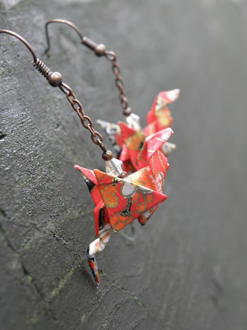 Dračí svět - origami náušnice — foto 4