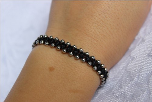 Náramek macramé/shamballa — foto 2