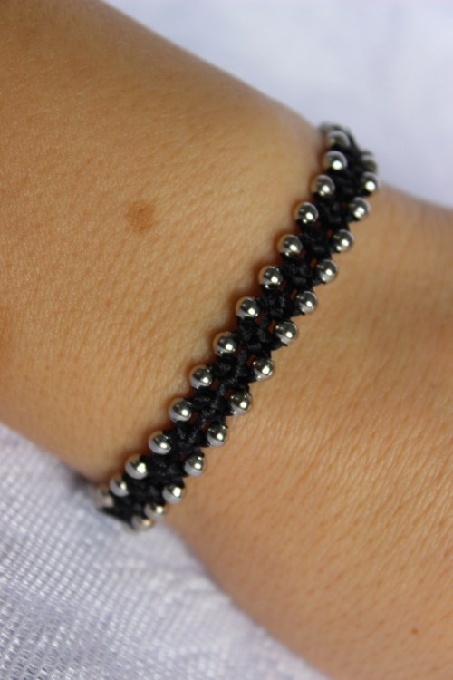 Náramek macramé/shamballa — foto 6