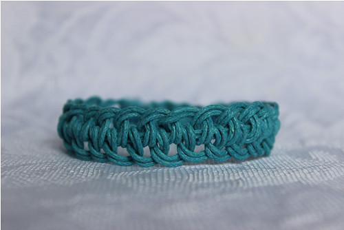 Tyrkysáček.. Náramek macramé/shamballa — foto 5