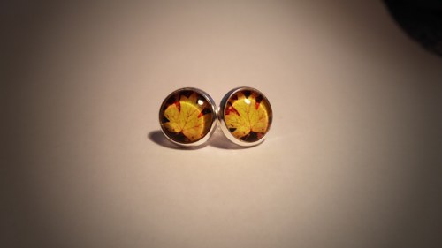 Náušničky "Maple leaves" — foto 2
