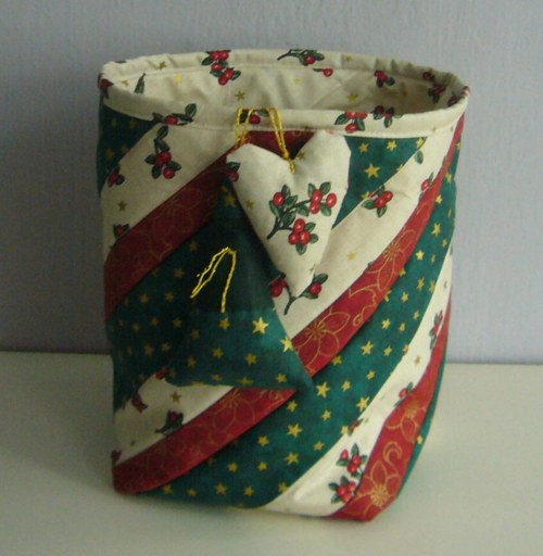 Vánoční patchwork - košík 3 — foto 2