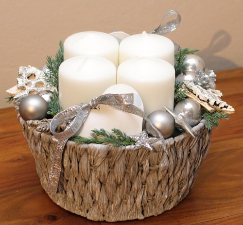 Adventní svícen v šedé — foto 2