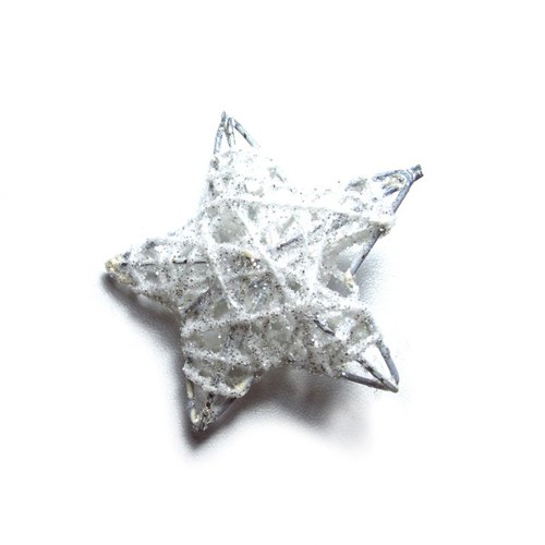 Hvězdička 3D bílá — foto 2