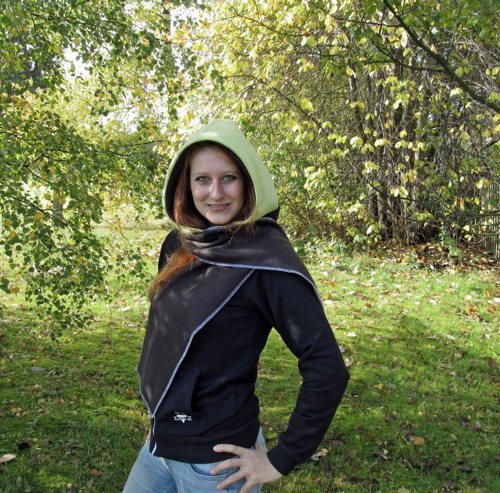 Šála s kapucí oboustranná DÁMSKÁ — foto 2