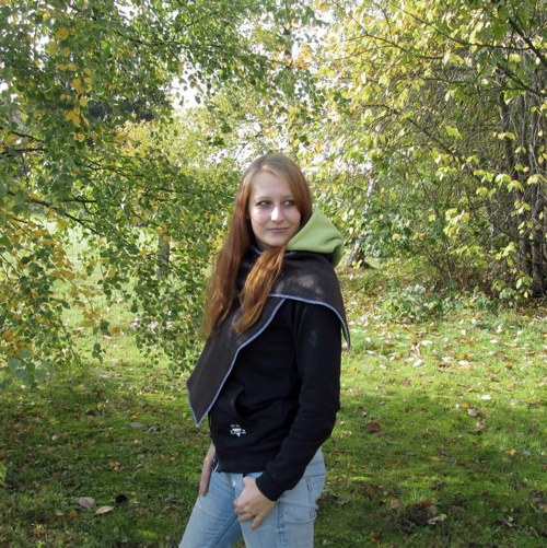 Šála s kapucí oboustranná DÁMSKÁ — foto 3