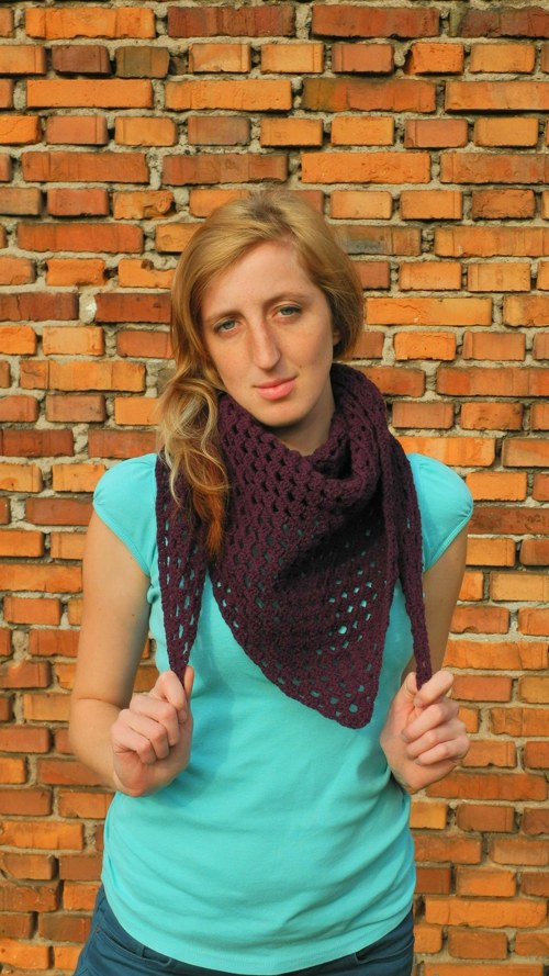 AKCE - 50 % - vínový šátek — foto 2